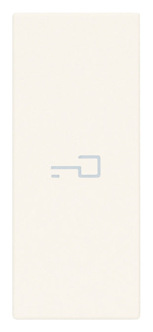 Tasto Intercambiabile 1 Modulo Assiale con Simbolo Chiave Illuminabile | IP40 | Bianco Nero Canapa | Vimar Linea 31000A.P