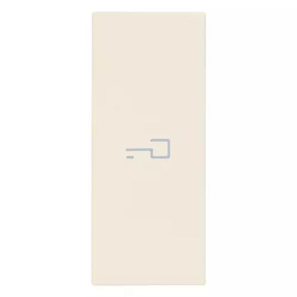 Tasto Intercambiabile 1 Modulo Assiale con Simbolo Chiave Illuminabile | IP40 | Bianco Nero Canapa | Vimar Linea 31000A.P