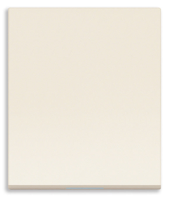 Tasto Intercambiabile 2 Moduli con Guidaluce Verticale | IP40 | Bianco Nero Canapa | Vimar Linea 31000S.2