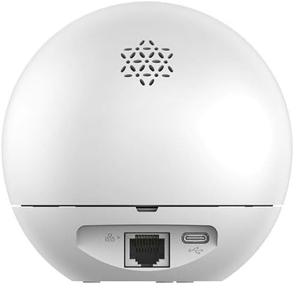 Telecamera Sorveglianza Interno 5MP Pan & Tilt Wi-Fi Dual-Band | AI Persone Animali Voce | USB-C | EZVIZ H6