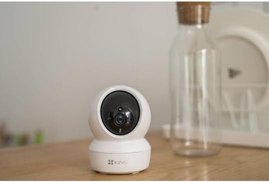 Telecamera Sorveglianza Interno 1080P Pan & Tilt Wi-Fi | Visione Notturna MicroSD 256GB | EZVIZ H6c