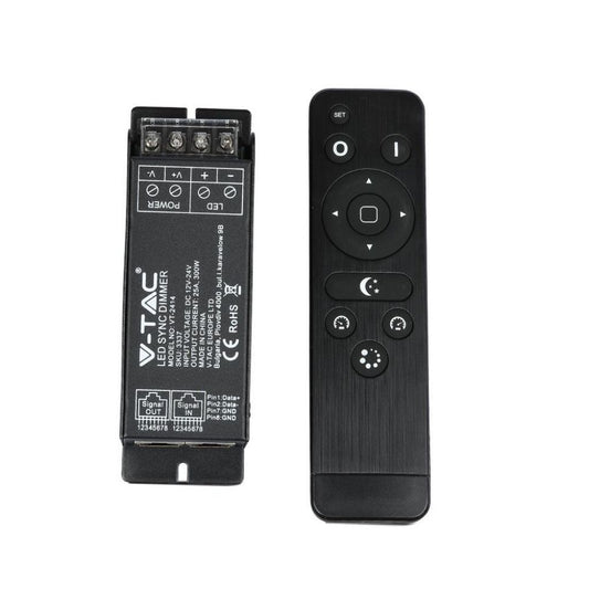 V-TAC Controler pentru Bandă LED Dimabilă Port RJ45 cu Telecomandă (Max 300W)