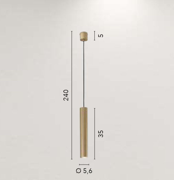 Sospensione rigata in acciaio e alluminio due misure in bianco-nero-oro 1XGU10 non incl. LORD