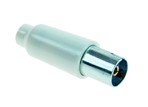 Gniazdo antenowe 75 omów, wystające, śr. 9,5 mm, BIAŁE, WOLNO WISZĄCE, żeńskie LIF38.1015011
