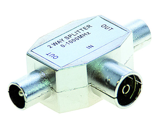 Adapter COAX z 1 gniazda na 2 wtyki TV 9,5mm INDUKCYJNY LIF38.1017025