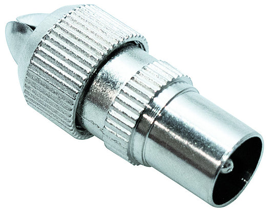 Wtyk antenowy 75 Ohm 9,5mm METALOWY prosty LIF38.2015020S