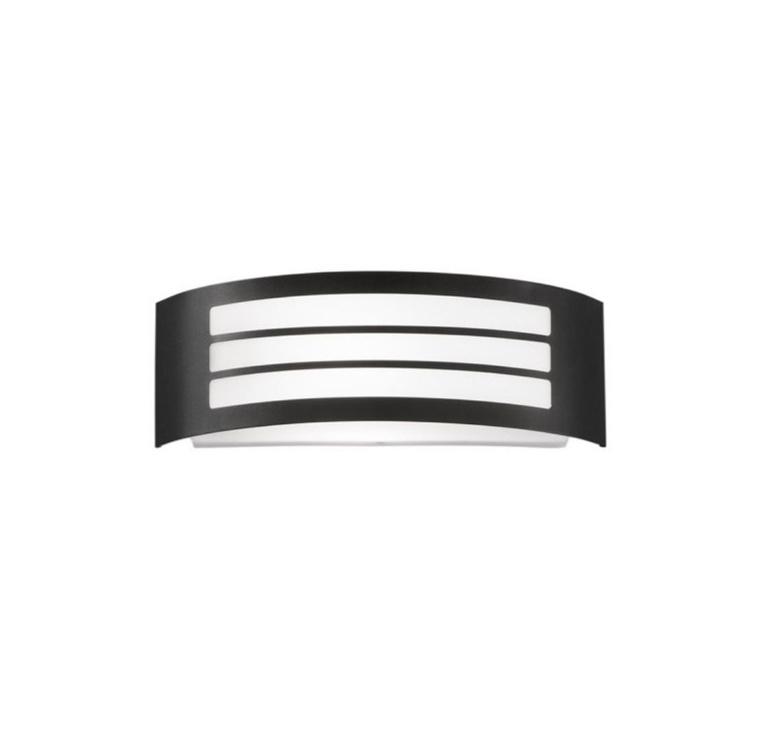 Applique da Esterno Curva 1xE27 IP44 | Alluminio Bianco Nero Nickel | Solix