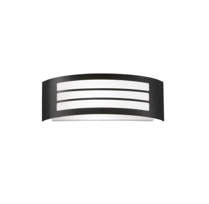 Applique da Esterno Curva 1xE27 IP44 | Alluminio Bianco Nero Nickel | Solix