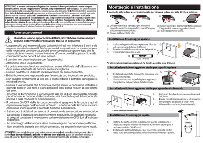 LUMINA SENSOR 1200 - LAMPADA SOLARE DA ESTERNO 10W 1200LM 4000°K EL111