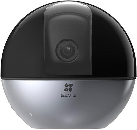 Telecamera Sorveglianza Interno 5MP Pan & Tilt Wi-Fi Dual-Band | AI Persone Animali Abbai Miagolii | EZVIZ E6