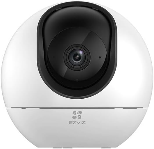 Telecamera Sorveglianza Interno 5MP Pan & Tilt Wi-Fi Dual-Band | AI Persone Animali Voce | USB-C | EZVIZ H6