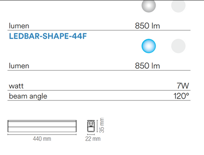 Barre LED Modulari con Connettori | Bianco PC Varie Misure | Shape