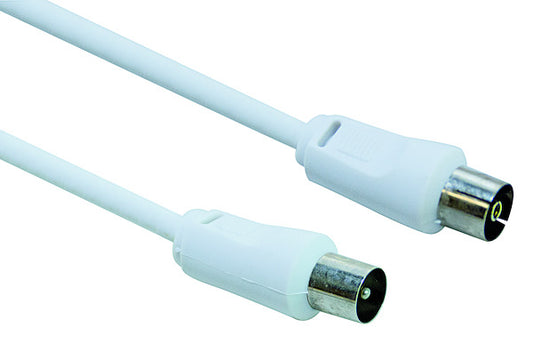 CAVETTO TV 5,0m SP-PR COLORE BIANCO, H. CARD