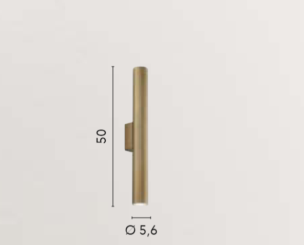 Applique rigato in metallo due misure in bianco-nero-oro 2XGU10 non incl. LORD