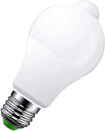 Lampadina LED attacco E27 con sensore di movimento max 4 mt autonomia 60 secondi 12W 1100 lumen luce natura 4000°k 230V