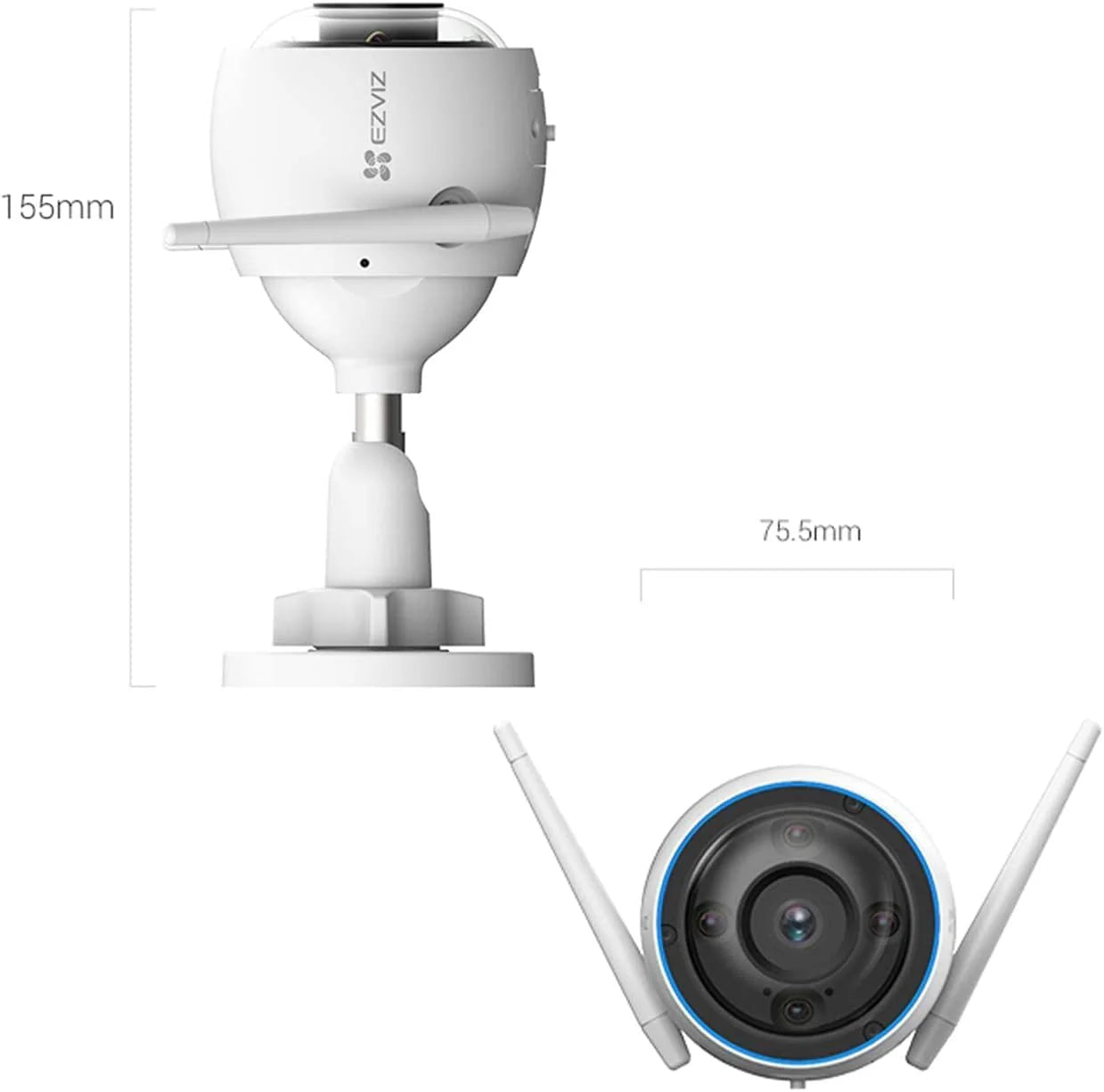 EZIVZ H3 3K - Telecamera Smart Home Wi-Fi da esterno