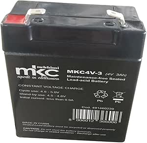 Batteria al piombo ricaricabile 4V 3Ah