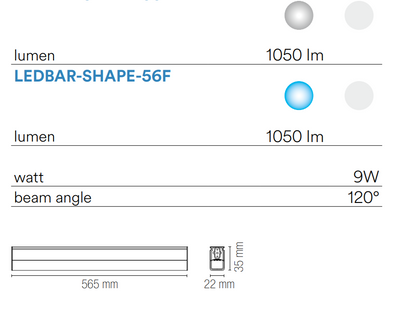 Barre LED Modulari con Connettori | Bianco PC Varie Misure | Shape