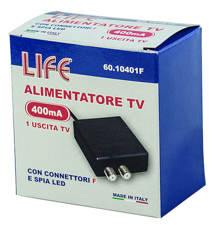 Alimentator TV în comutație 1 Ieșire 12V 400mA Conectori F, cu LED indicator