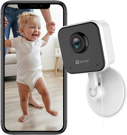 Telecamera Sorveglianza Interno 1080P Wi-Fi Compatta | Grandangolo 91° Visione Notturna MicroSD | EZVIZ H1c