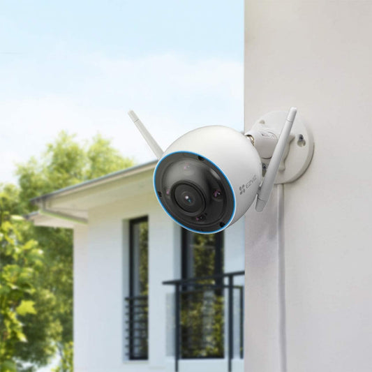 Telecamera Sorveglianza Fissa 2K IP67 Wi-Fi | AI Umano e Veicoli Visione Notturna 30m | Alexa Google | EZVIZ H3