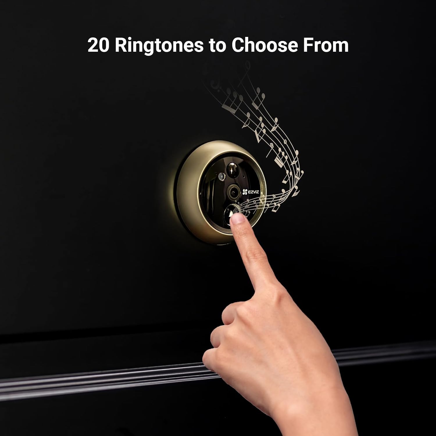 Spioncino elettronico connesso per porta d'ingresso variante argento - oro EZVIZ DP2C