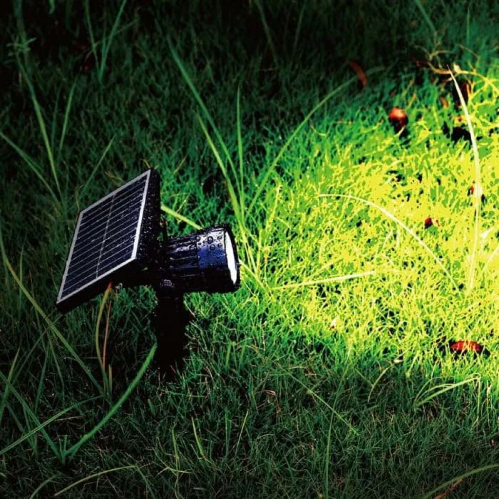 V-TAC Lampa ogrodowa LED z grotem Kolor Czarny Z panelem słonecznym 2W 4000K IP65