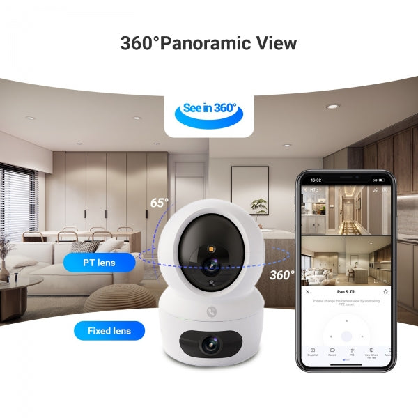 Ezviz Telecamera IP Dual 2K per interni - H7c
