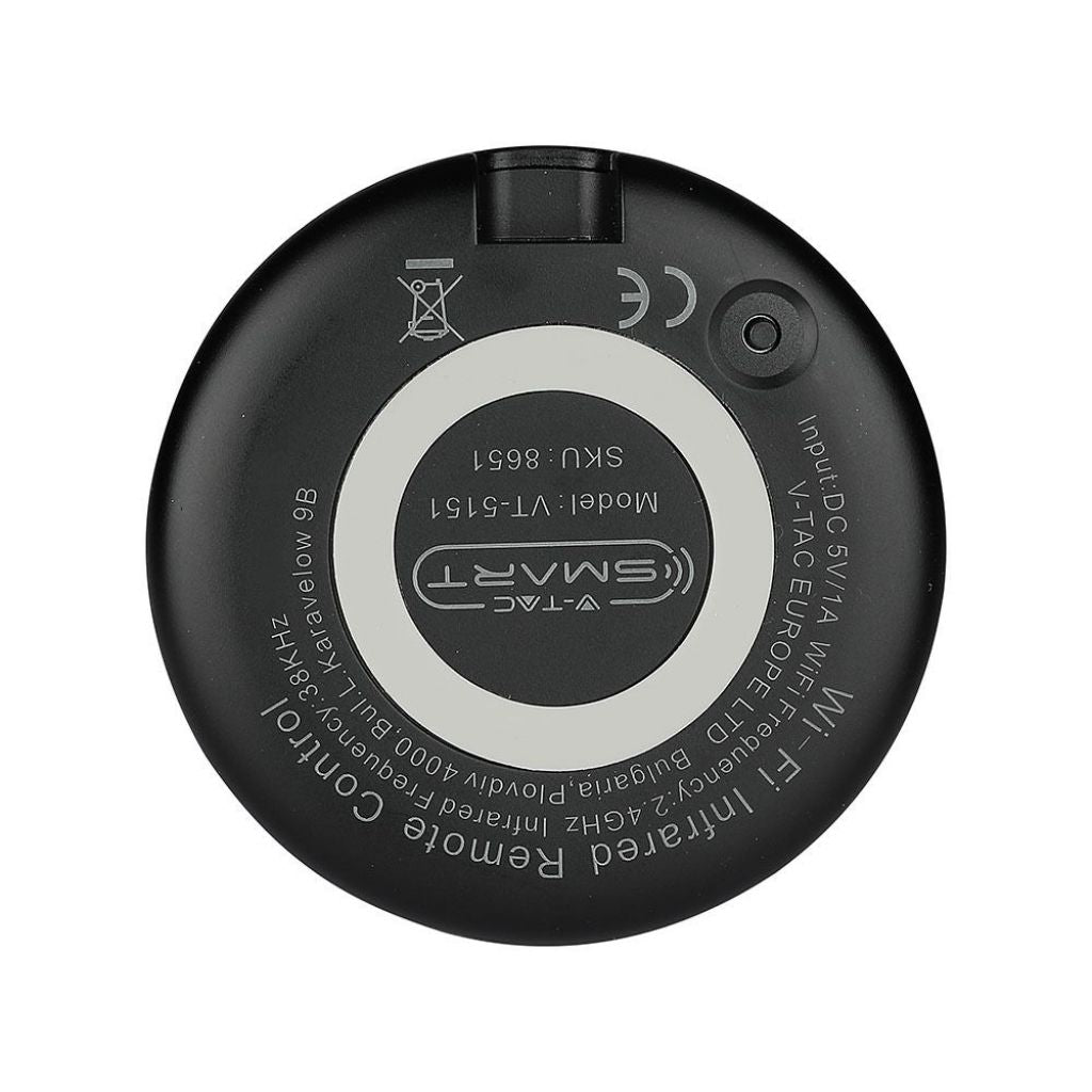Controler universal V-TAC Wi-Fi cu infraroșu, compatibil cu Google Home și Amazon Alexa