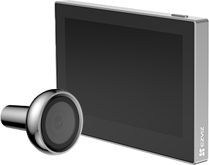 Vizor digital inteligent pentru ușă de la intrare EZVIZ HP2 – Argintiu – Auriu