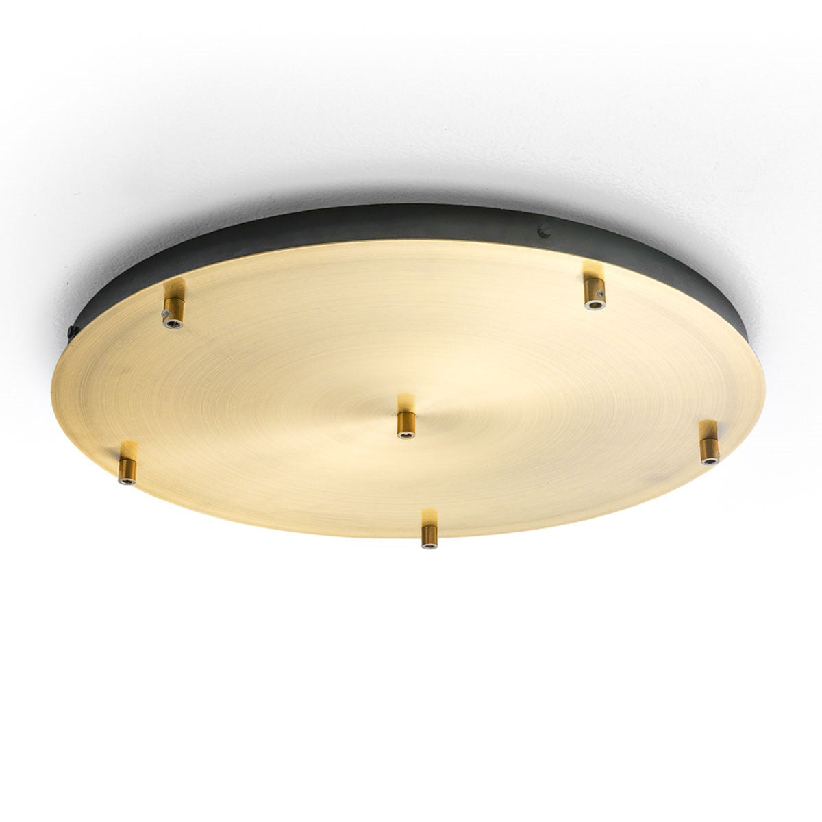 GEALUCE Rosone rotondo 6 luci in metallo bianco-nero-oro ALICE B T/6