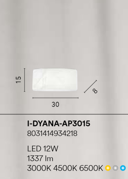 Kinkiet LED CCT z akrylowym dyfuzorem z alabastrowym dekorem 12W 1337LM DYANA