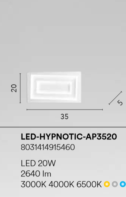 Plafoniera LED in alluminio bianco e diffusore in acrilico CCT diverse dimensioni  HYPNOTIC
