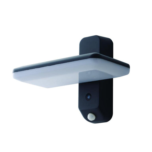 Aluminiowy reflektor LED w kolorze antracytowym z akrylowym dyfuzorem, z PANELEM SŁONECZNYM, CZUJNIKIEM RUCHU i ZMIERZCHU, naturalne światło 4000°K, 1,8W, 130LM ARGO