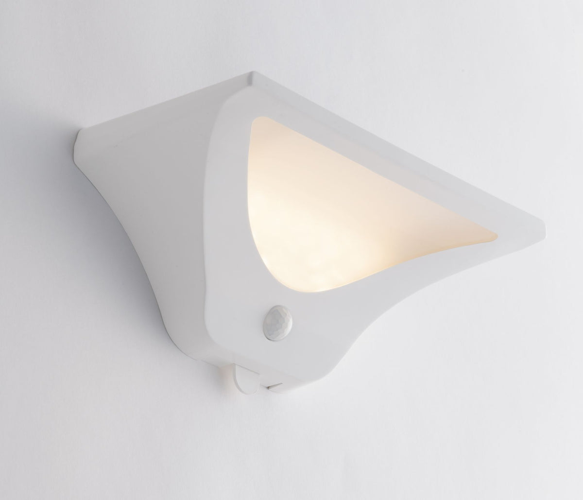 Applique LED Solare da Esterno 3W 130lm IP54 con Sensore Movimento 4000K | Plastica Bianca Pannello Solare Batteria | Fan Europe SKYP