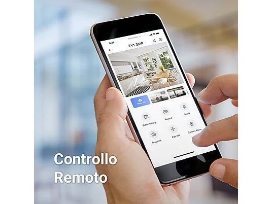 Cameră de securitate WiFi motorizată pentru interior Ezviz TY1 360° FHD – Audio bidirecțional – Monitorizare inteligentă – Senzor de mișcare