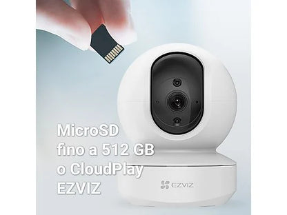 Cameră de securitate WiFi motorizată pentru interior Ezviz TY1 360° FHD – Audio bidirecțional – Monitorizare inteligentă – Senzor de mișcare