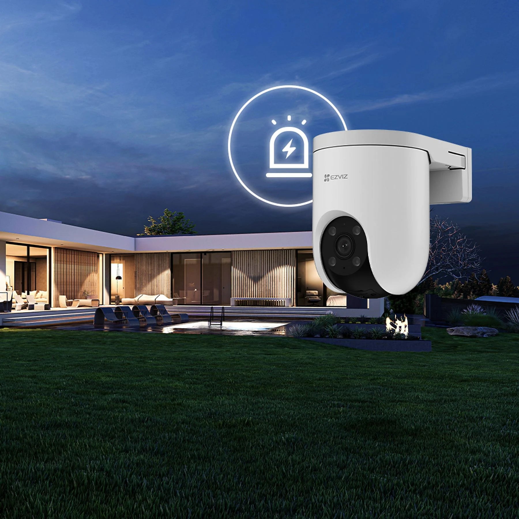 VIDEOCAMERA SORVEGLIANZA EZVIZ H8C Poe 2K PER ESTERNO