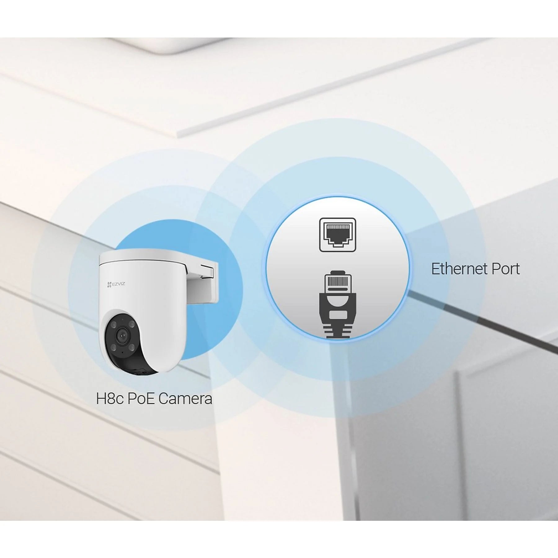 VIDEOCAMERA SORVEGLIANZA EZVIZ H8C Poe 2K PER ESTERNO