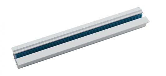 Binario Trifase da Incasso 1m o 2m | Alluminio Bianco o Nero | Tappi Inclusi | TRACK INTEC