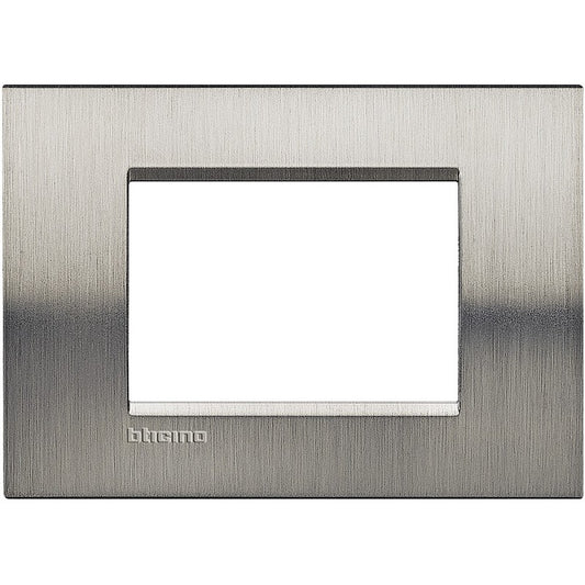 Living Light - placca 3M\4M\7M acciaio spazzolato TICLNA4803ACS