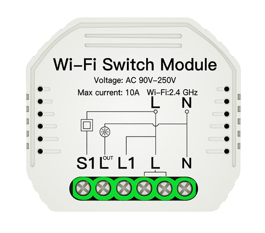 Controler WIFI 2.4HZ pentru aprinderi și temporizator întrerupătoare 1 cale 230V max 10A