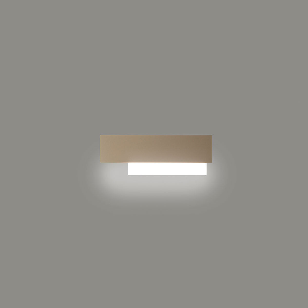 GEALUCE Applique in alluminio bianco-nero-acciaio-tortora. Diffusore in metacrilato bianco .LED DOHA A/P