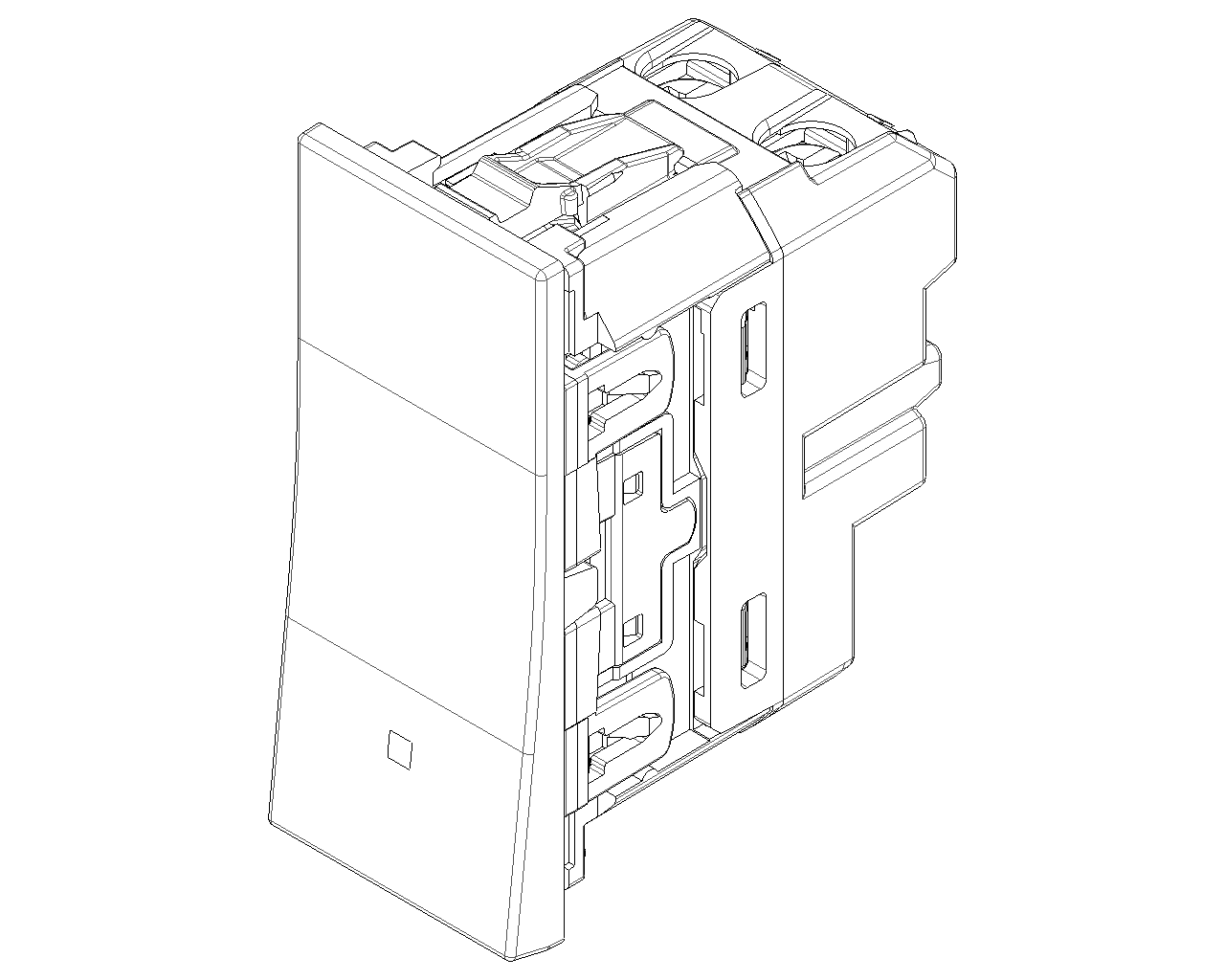 Deviatore 1P 10 AX 250 V~ allineato illuminabile, tasto sostituibile Vimar Linea bianco-nero-canapa 30004.B/G/C