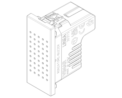 Suoneria Ronzatore Funzione Settabile 230V~ 50-60Hz | 1 Modulo | IP40 | Bianco Nero Canapa | Vimar Linea 30373