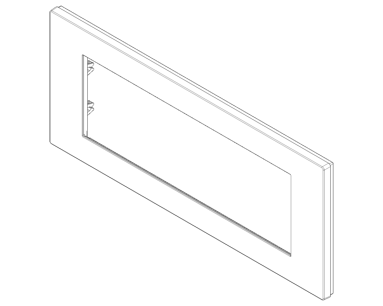 Placca 7 moduli, tecnopolimero, canapa Vimar Linea 30657.01