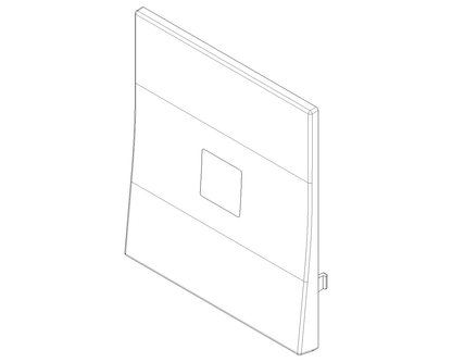 Tasto Intercambiabile 2 Moduli Allineato con Diffusore Illuminabile | Simbolo Retro-Illuminabile | IP40 | Bianco Nero Canapa | Vimar Linea 31000.2D