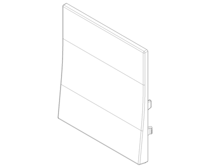 Tasto Intercambiabile 2 Moduli con Guidaluce Verticale | IP40 | Bianco Nero Canapa | Vimar Linea 31000S.2