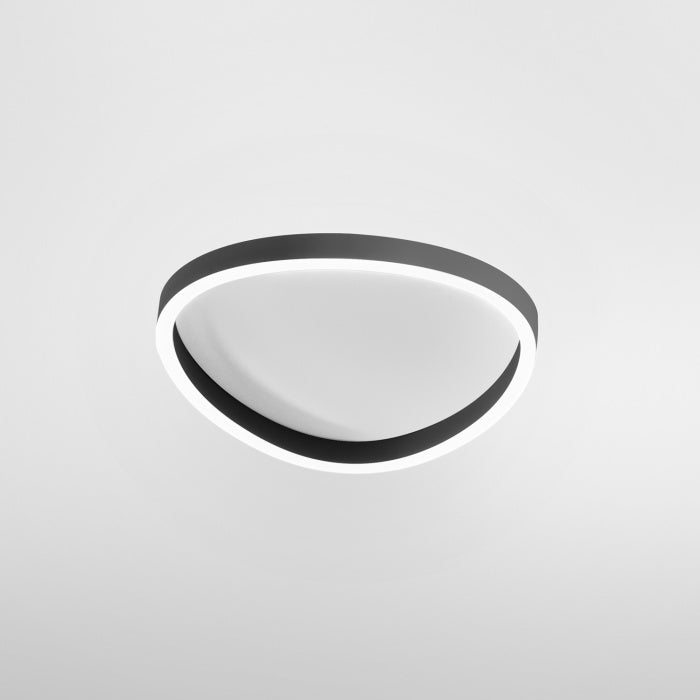GEALUCE Plafoniera LED w kształcie kropli aluminium różne kolory 60W+12W 4000LM D.80cm ECARIS