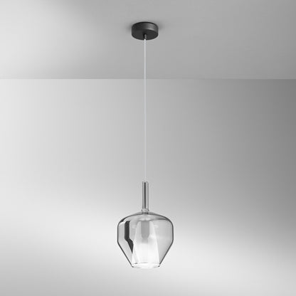Lampa wisząca modułowa ze szkła dmuchanego śr. 20cm 1xE27 bez żarówki Pirex